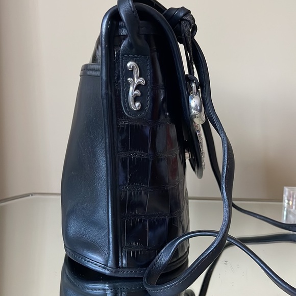 Brighton Embossed Alligator Print Leather Purse - Picture 2 of 12